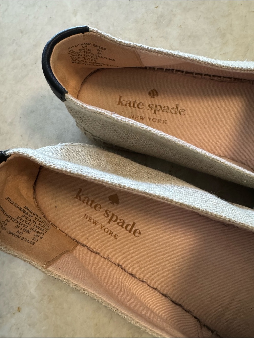 kate spade Black Perforated Espadrille Slip-Ons - Picture 2 of 12